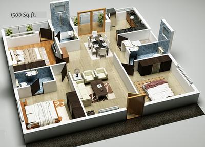 Image of 1700 Sq.ft 3 BHK Independent House for sale in Vidhan Sabha Road, Raipur for Rs. 4200000
