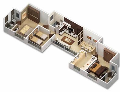 Image of 470 Sq.ft 1 BHK Apartment / Flat for sale in Shreeji Bliss, Malad West, Mumbai for Rs. 8000000