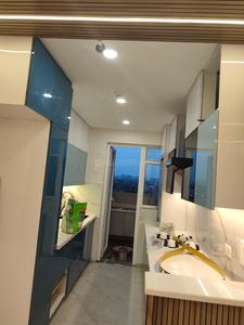 Kitchen Image of 1600 Sq.ft 3 BHK Apartment / Flat for rent in Rishita Manhattan, Gomti Nagar Lucknow for Rs. 45000