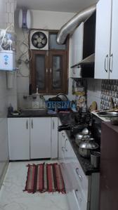 Kitchen Image of 630 Sq.ft 2 BHK Apartment / Flat for sale in Mahavir Enclave New Delhi for Rs. 4600000