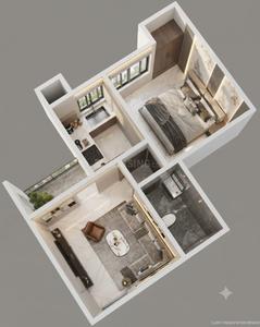 Image of 475 Sq.ft 1 BHK Apartment / Flat for sale in Mati, Lucknow for Rs. 1650000