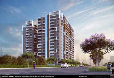 Image of 2004 Sq.ft 3 BHK Apartment / Flat for sale in Stellar RNP 1, Kondapur, Hyderabad for Rs. 20047995