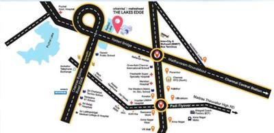 Image of 1304 Sq.ft 3 BHK Apartment / Flat for sale in Urbanrise Maheshwari The Lakes Edge, Madhavaram, Chennai for Rs. 14100000