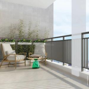 Balcony Image of 1200 Sq.ft 3 BHK Apartment / Flat for sale in Treesourus, Malad West Mumbai for Rs. 41500000