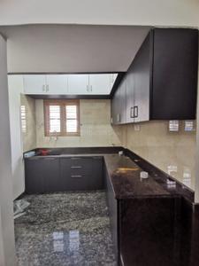 Kitchen Image of 650 Sq.ft 1 BHK Apartment / Flat for rent in Kasturi Nagar Bengaluru for Rs. 24000