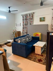 Living Room Image of 547 Sq.ft 1 RK Studio for rent in Brigade Cornerstone Utopia, Varthur Bengaluru for Rs. 35000