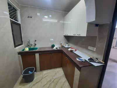 Kitchen Image of 715 Sq.ft 1 BHK Builder Floor for rent in Malviya Nagar New Delhi for Rs. 25000