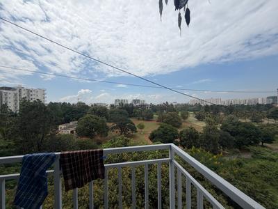 Balcony Image of 600 Sq.ft 1 BHK Apartment / Flat for rent in Whitefield Bengaluru for Rs. 27400