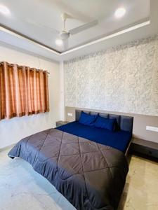 Bedroom Image of 654 Sq.ft 1 BHK Apartment / Flat for rent in Vijay Nagar Indore for Rs. 18000