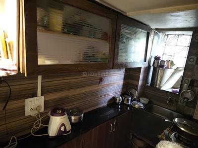 Kitchen Image of 710 Sq.ft 1 BHK Builder Floor for rent in Airoli Navi Mumbai for Rs. 30000