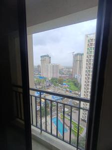 Balcony Image of 1100 Sq.ft 2 BHK Apartment / Flat for rent in National Trinity Paradise Phase 1, Shilphata Thane for Rs. 17000