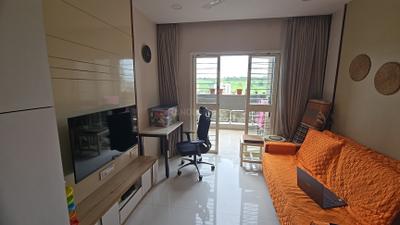 Living Room Image of 610 Sq.ft 1 BHK Apartment / Flat for sale in Goel Ganga Legend A3 And B3, Bavdhan Pune for Rs. 7200000