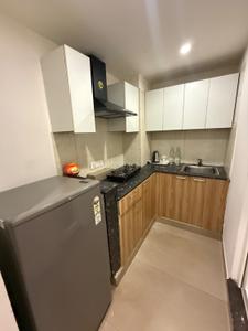 Kitchen Image of 680 Sq.ft 1 RK Builder Floor for rent in Tulip Monsella, Sector 53 Gurgaon for Rs. 23000