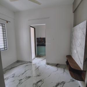 Living Room Image of 610 Sq.ft 1 BHK Apartment / Flat for rent in Kasturi Nagar Bengaluru for Rs. 19000
