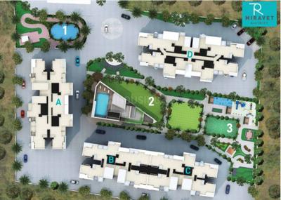 Image of 1420 Sq.ft 3 BHK Apartment / Flat for sale in AUM Miravet District Phase I, Ravet, Pune for Rs. 7299000