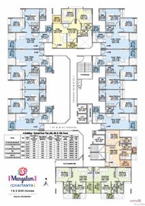 Image of 1327 Sq.ft 3 BHK Apartment / Flat for sale in Wadhwani Om Mangalam Disha, Kiwale, Pune for Rs. 8500000