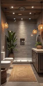 Bathroom Image of 2300 Sq.ft 3 BHK Apartment / Flat for rent in Gomtipuram Villas, Gomti Nagar Lucknow for Rs. 23000