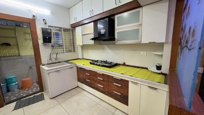 Kitchen Image of 2000 Sq.ft 3 BHK Independent House for rent in Mahalakshmi Nagar Indore for Rs. 60000