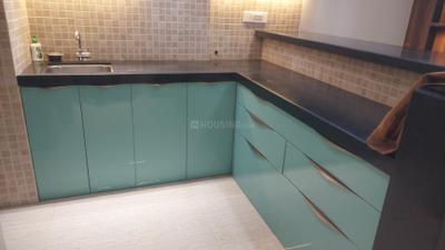 Kitchen Image of 640 Sq.ft 1 RK Apartment / Flat for rent in Lodha Belmondo, Gahunje Pune for Rs. 40000
