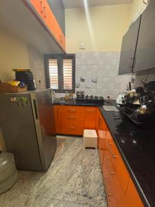 Kitchen Image of 850 Sq.ft 1 BHK Builder Floor for rent in Horamavu Bengaluru for Rs. 16000