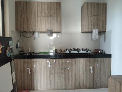Kitchen Image of 650 Sq.ft 2 BHK Apartment / Flat for rent in Shapoorji Pallonji Joyville Hinjawadi, Hinjawadi Pune for Rs. 25000