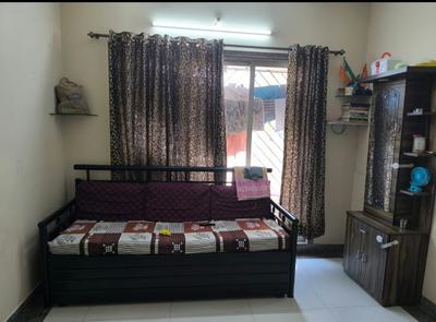 Bedroom Image of 450 Sq.ft 1 BHK Apartment / Flat for rent in Siddhi Highland Park, Thane West Thane for Rs. 30000