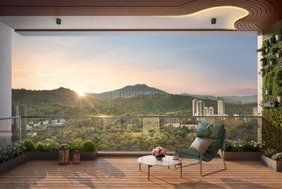 Balcony Image of 1600 Sq.ft 3 BHK Apartment / Flat for sale in Purva Panorama, Thane West Thane for Rs. 29900000