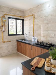 Kitchen Image of 800 Sq.ft 1 BHK Apartment / Flat for rent in Orchid Infinity, Palanpur Surat for Rs. 13500