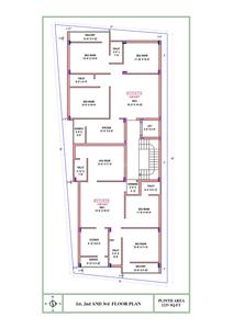Floor Plan Image of 1240 Sq.ft 3 BHK Apartment / Flat for sale in Sembakkam Chennai for Rs. 8880000