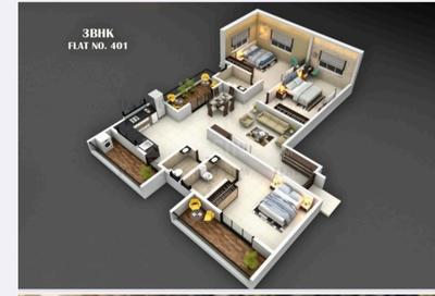 Image of 1565 Sq.ft 3 BHK Apartment / Flat for sale in Dhanlaxmi Om Building Chs Ltd, Erandwane, Pune for Rs. 30000000