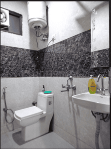 Bathroom Image of 1100 Sq.ft 2 BHK Apartment / Flat for sale in Sector 11 Gurgaon for Rs. 7000000