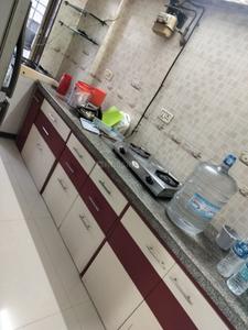 Kitchen Image of 652 Sq.ft 1 BHK Apartment / Flat for rent in Kopar Khairane Navi Mumbai for Rs. 30000