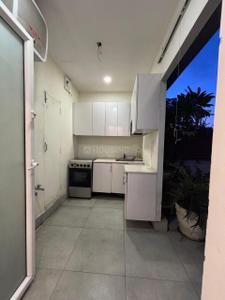 Kitchen Image of 400 Sq.ft 1 BHK Builder Floor for rent in Masjid Moth Village New Delhi for Rs. 40000