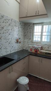 Kitchen Image of 600 Sq.ft 1 BHK Builder Floor for rent in Mahadevapura Bengaluru for Rs. 27500