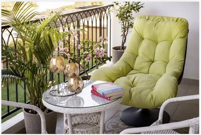 Balcony Image of 810 Sq.ft 1 BHK Apartment / Flat for sale in Baga Goa for Rs. 14500000
