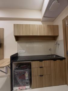 Kitchen Image of 500 Sq.ft 1 BHK Builder Floor for rent in Scheme 78 Indore for Rs. 14500