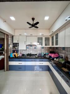 Kitchen Image of 1450 Sq.ft 3 BHK Apartment / Flat for rent in Paradise Sai World City, Panvel Navi Mumbai for Rs. 40000