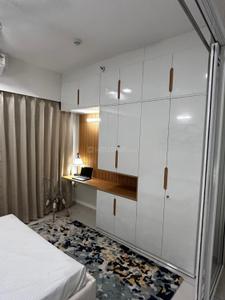 Bedroom Image of 500 Sq.ft 1 RK Apartment / Flat for rent in L And T Raintree Boulevard, Sahakara Nagar Bengaluru for Rs. 40000