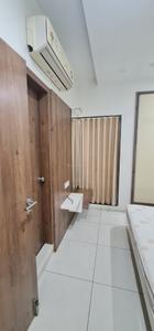 Bedroom Image of 1200 Sq.ft 3 BHK Apartment / Flat for rent in Jayavardhini Heights, Hari Nagar Rajkot for Rs. 30000