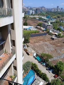 Balcony Image of 1200 Sq.ft 2 BHK Apartment / Flat for rent in Thergaon Pune for Rs. 27000