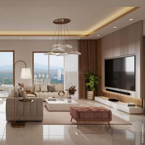 Hall Image of 1550 Sq.ft 3 BHK Apartment / Flat for sale in Chandak GreenAiry, Borivali East Mumbai for Rs. 31000000