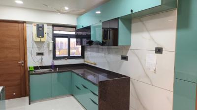 Kitchen Image of 2650 Sq.ft 3 BHK Apartment / Flat for rent in Royal Revanta 3, Kudasan Gandhinagar for Rs. 50000