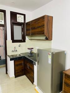 Kitchen Image of 500 Sq.ft 1 RK Builder Floor for rent in DLF Independent Floors, DLF Phase 3 Gurgaon for Rs. 16000