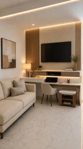 Hall Image of 1000 Sq.ft 2 BHK Apartment / Flat for rent in Crossings Republik Ghaziabad for Rs. 26000
