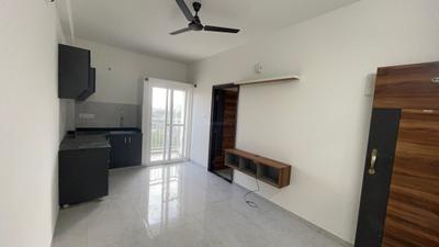 Living Room Image of 654 Sq.ft 1 BHK Apartment / Flat for rent in Whitefield Bengaluru for Rs. 23500