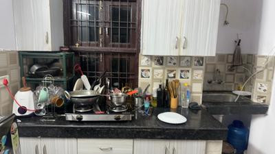Kitchen Image of 1200 Sq.ft 2 BHK Apartment / Flat for rent in Chhattarpur New Delhi for Rs. 16000