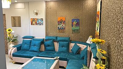 Living Room Image of 590 Sq.ft 1 BHK Apartment / Flat for rent in Supertech Eco Village 1, Noida Extension Greater Noida for Rs. 21000