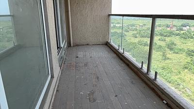 Balcony Image of 1300 Sq.ft 2 BHK Apartment / Flat for rent in Shreenathji Delta Riviera, Ulwe Navi Mumbai for Rs. 55000