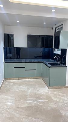Kitchen Image of 1000 Sq.ft 3 BHK Builder Floor for sale in Rajpur Khurd Extension New Delhi for Rs. 8500000