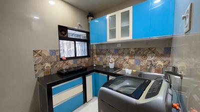 Kitchen Image of 600 Sq.ft 1 BHK Apartment / Flat for rent in CIDCO Millennium Tower, Sanpada Navi Mumbai for Rs. 50000